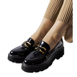 Inna Schwarze Clay-Lackschuhe