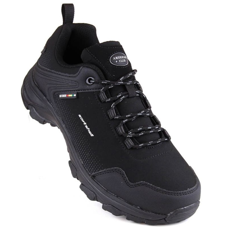 American Club Jr AM930 Softshell-Sportschuhe, schwarz