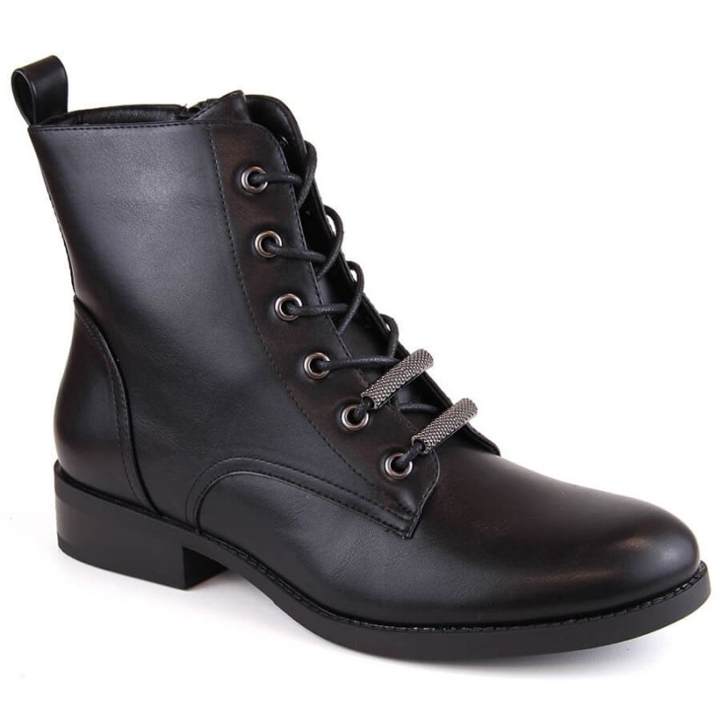 D&amp;A S.Barski Premium Collection W OLI236 isolierte Stiefel, schwarz