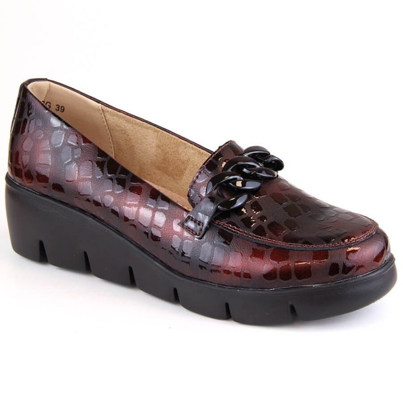 Lederkeilschuhe Filippo W PAW364B Burgunderrot