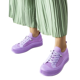 Lila Slip-on-Sneaker von Callimaco