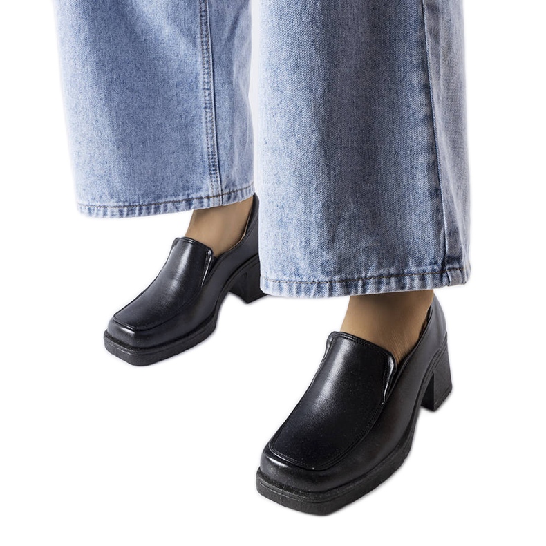 Schwarze Gnatty-Schuhe mit hohen Absätzen