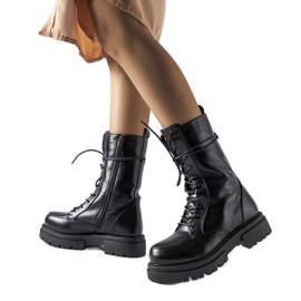 Schwarze isolierte Juin-Stiefel