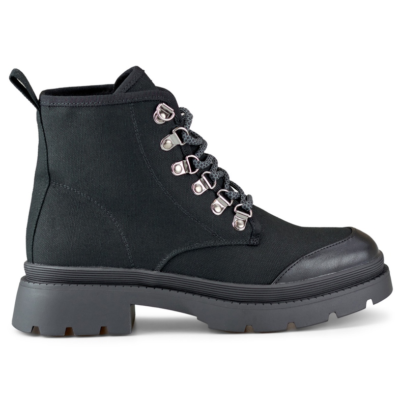 Hohe Damen-Sneaker, die Stiefeletten imitieren schwarz