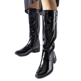 Schwarze Lackstiefel von Roosevelt