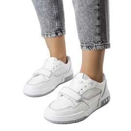 Graue Ollie-Sneaker für Damen weiß