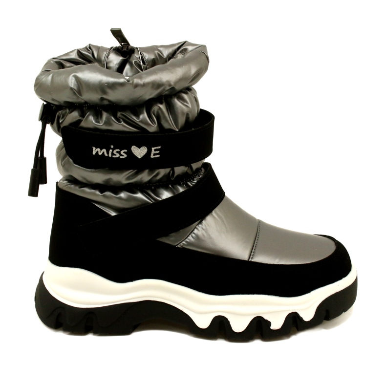 Wasserdichte Schneestiefel für Kinder Miss Evento 23Dz23-6578 Grau-Schwarz