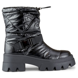 Schwarze Schneestiefel für Damen