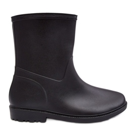 PS1 Klassische Slip-On-Gummistiefel für Damen in Schwarz von Solihia
