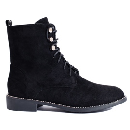 Shelovet Arbeitskleidung aus schwarzem Wildleder für Damen