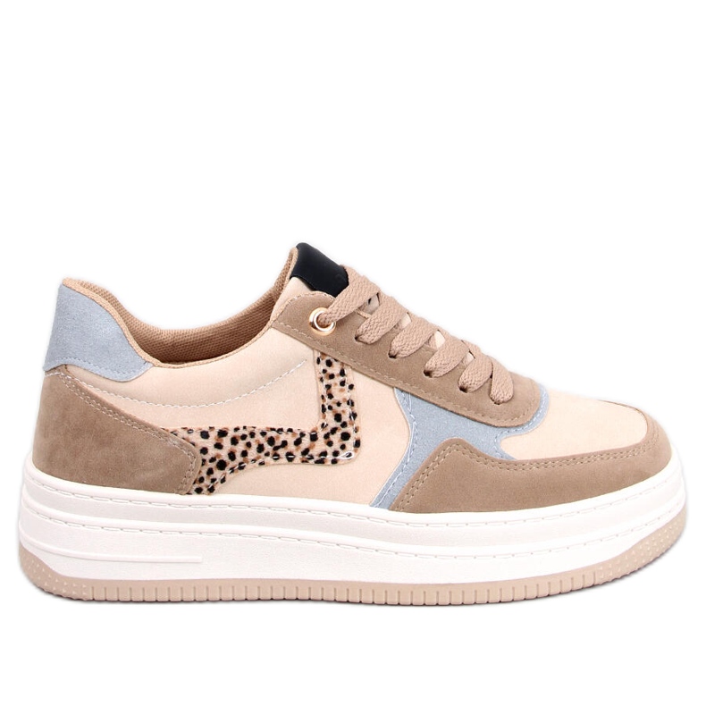 Boyd Khaki-Plateau-Sneakers beige