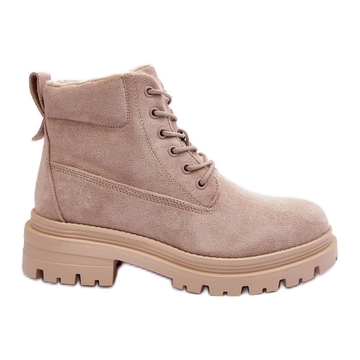 PM1 Wildleder Trappers Isolierte Stiefeletten Beige Alden