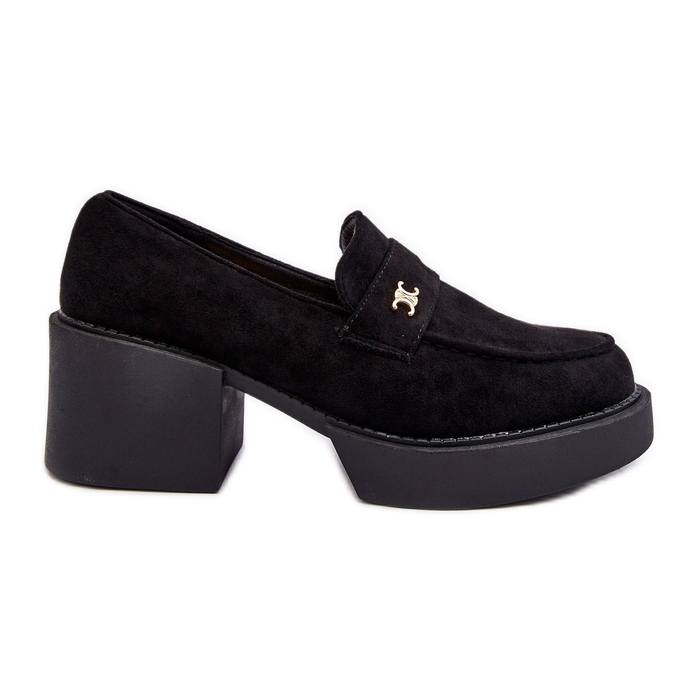 PS1 Schwarze Afnira-Wildlederschuhe mit hohem Absatz für Damen