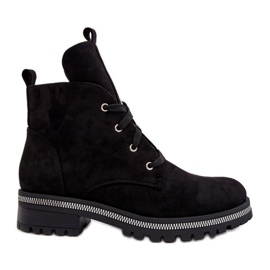 PS1 Damen-Stiefeletten aus Wildleder mit schwarzer Plesca-Verzierung