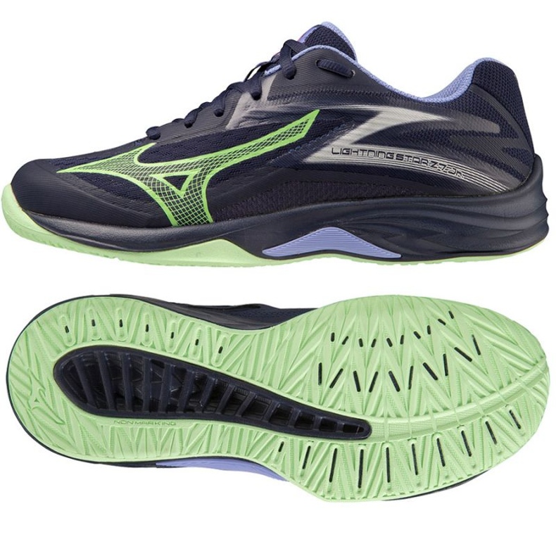 Mizuno Lightning Star Z7 Jr V1GD230311 Schuhe blau