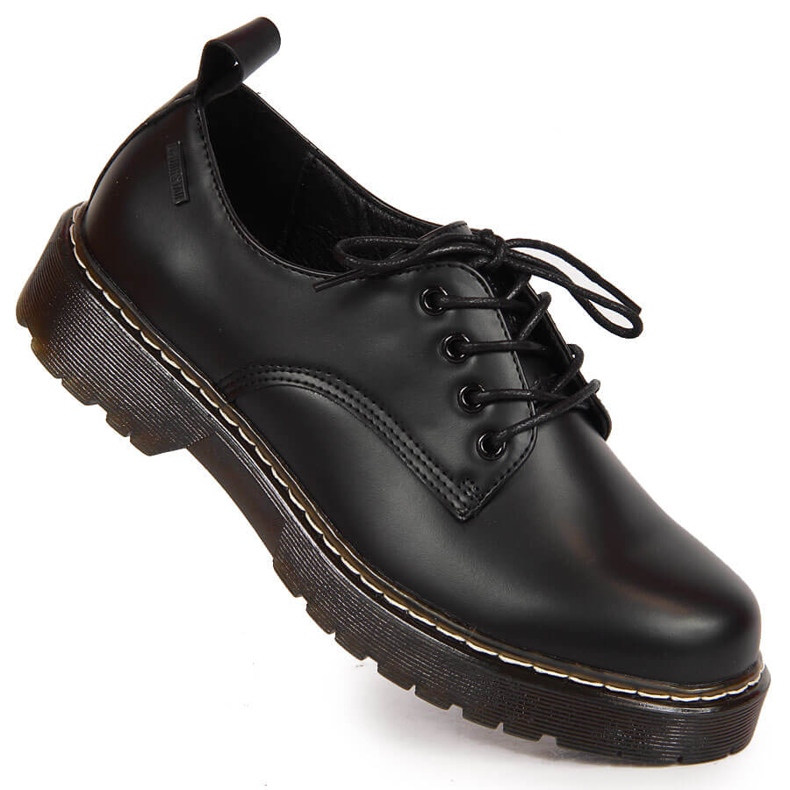 Schwarze Oxford-Schuhe für Damen Big Star II274107