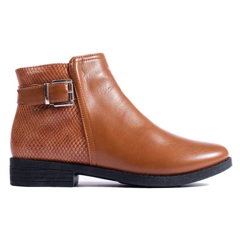 Camel Shelovet Damenstiefel mit flachem Absatz braun