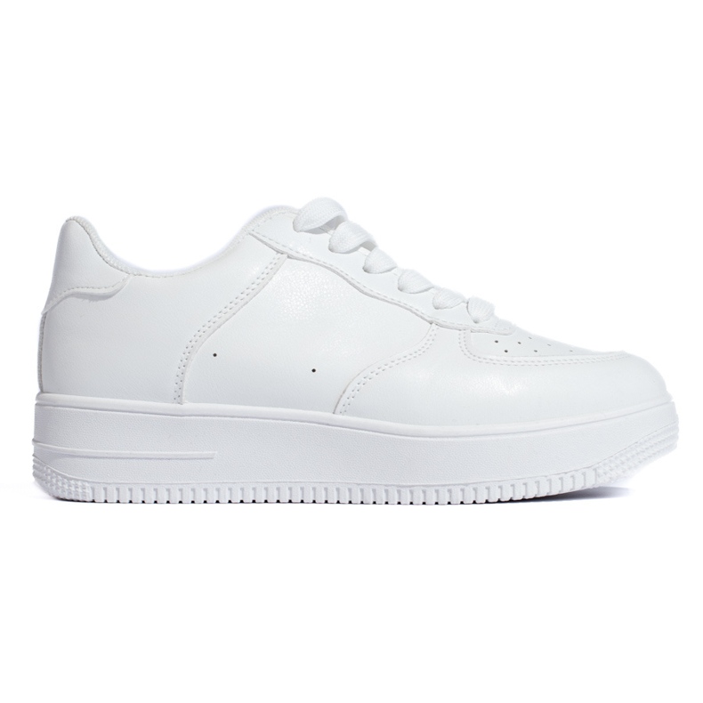 W. Potocki Weiße Shelovet-Plateau-Sneaker