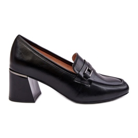 Vinceza Lederpumps auf einem High Heel Black Idona schwarz