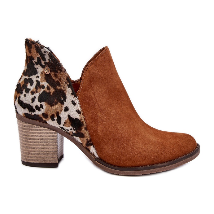 Damen-Lederstiefeletten Maciejka Braun 04492-98