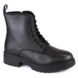 Damen-Lederstiefel, isoliert, schwarz, T.Sokolski Z23-317