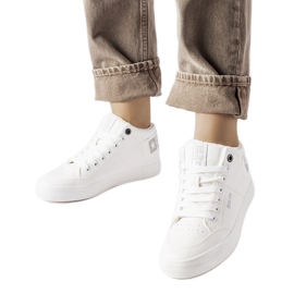 Weiße isolierte Sneakers Big Star EE274352