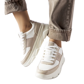 Weiße Big Star MM274500-Sneaker beige