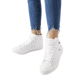 Weiße isolierte Sneakers Big Star V274541F