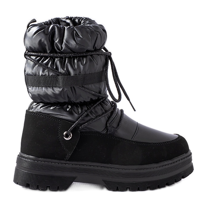 Inna Schwarze klassische Schneestiefel für Mädchen von Arzeno