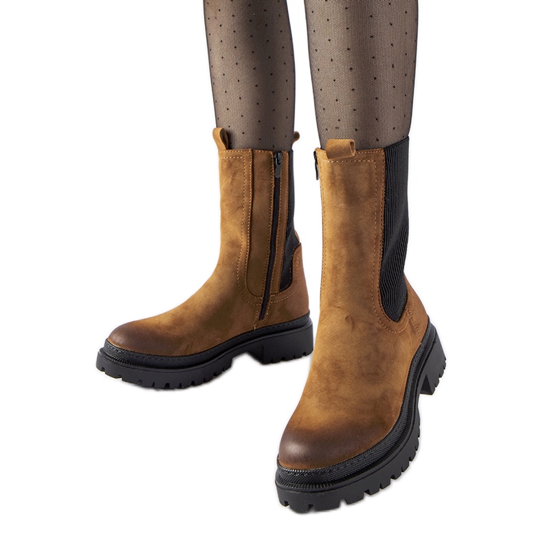 Braune isolierte hohe Stiefel von Bernardo