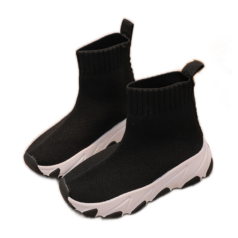 Kinder Sportsocken Schuhe Schwarz und Weiß Zaelin