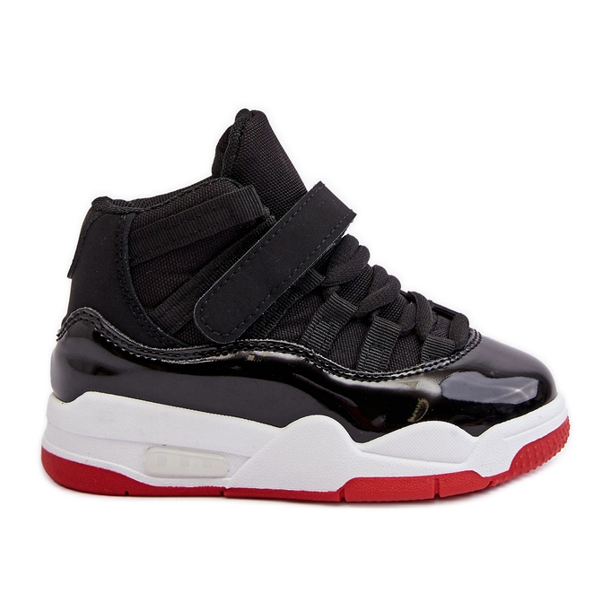 Sport-Schnürschuhe für Kinder in Schwarz und Rot Darina