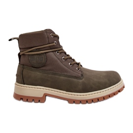 Herren Trapper Boots Memory Foam Khaki Big Star KK174205 grün