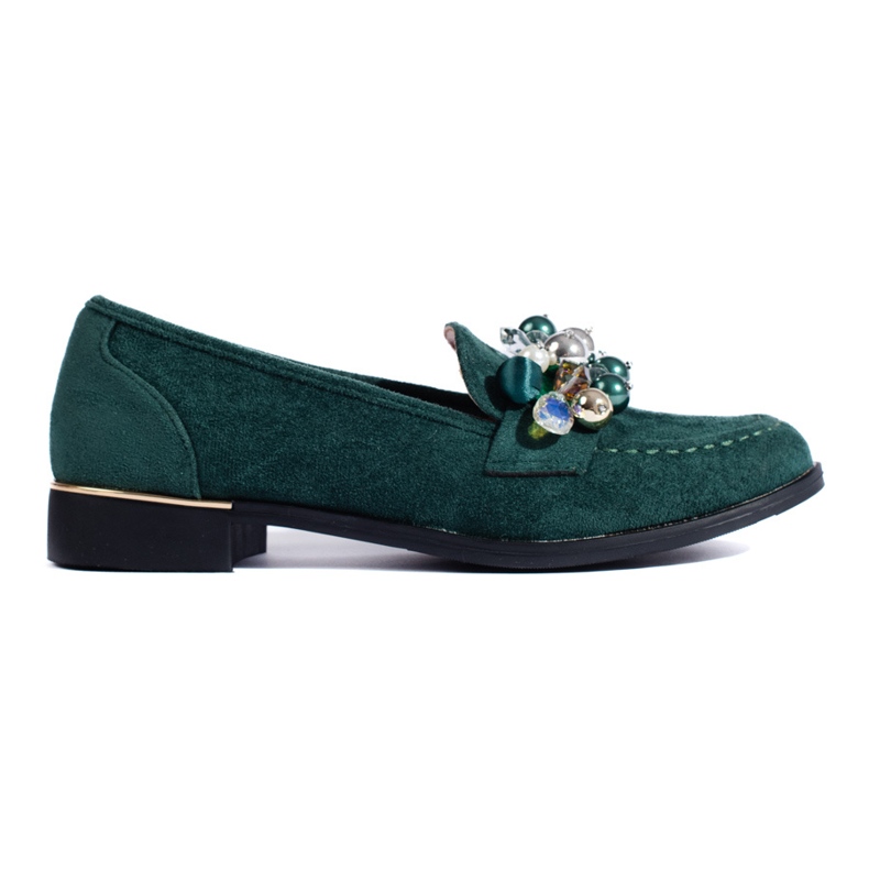 Grüne Damenherren mit Shelovet-Kristallen