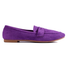 Bequeme Damen-Lords aus Wildleder, lila Shelovet