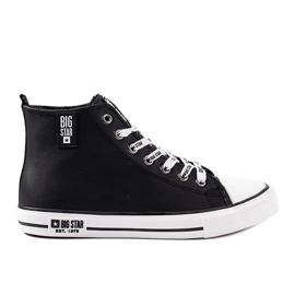 Schwarze High-Top-Herren-Sneaker Big Star KK174346
