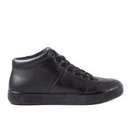 Schwarze isolierte Herrenschuhe Big Star KK174348