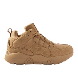 Karamellfarbene Herren-Sneaker Big Star KK174248 beige