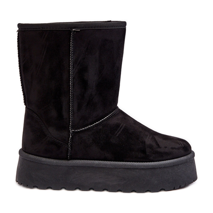 PS1 Schwarze, pelzisolierte Abrams-Schneestiefel für Damen