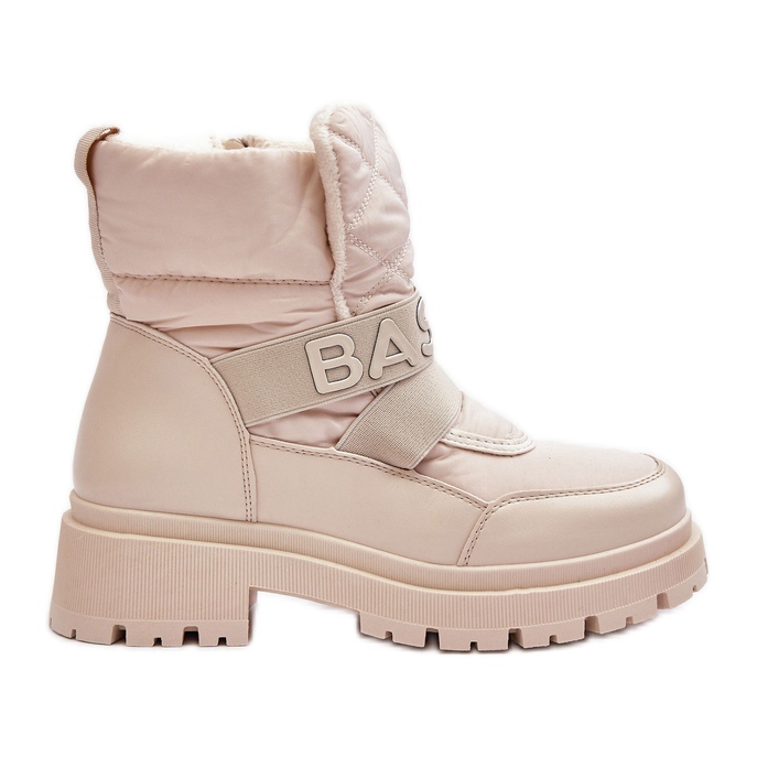 PS1 Isolierte Schneestiefel mit Reißverschluss für Damen in Hellbeige von Zeva