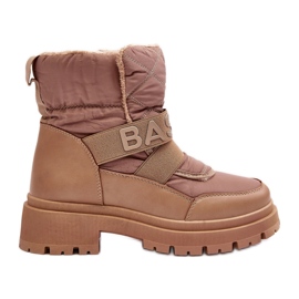 PS1 Isolierte Schneestiefel mit Reißverschluss für Damen Beige Zeva