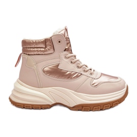 PE1 Isolierte Schnür-Sportschuhe für Damen Beige Dejana