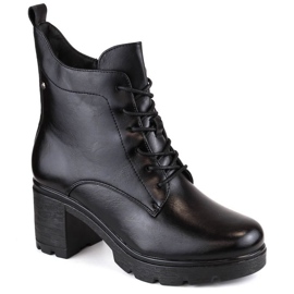 Isolierte Stiefeletten und Plateau Potocki W WOL188 schwarz