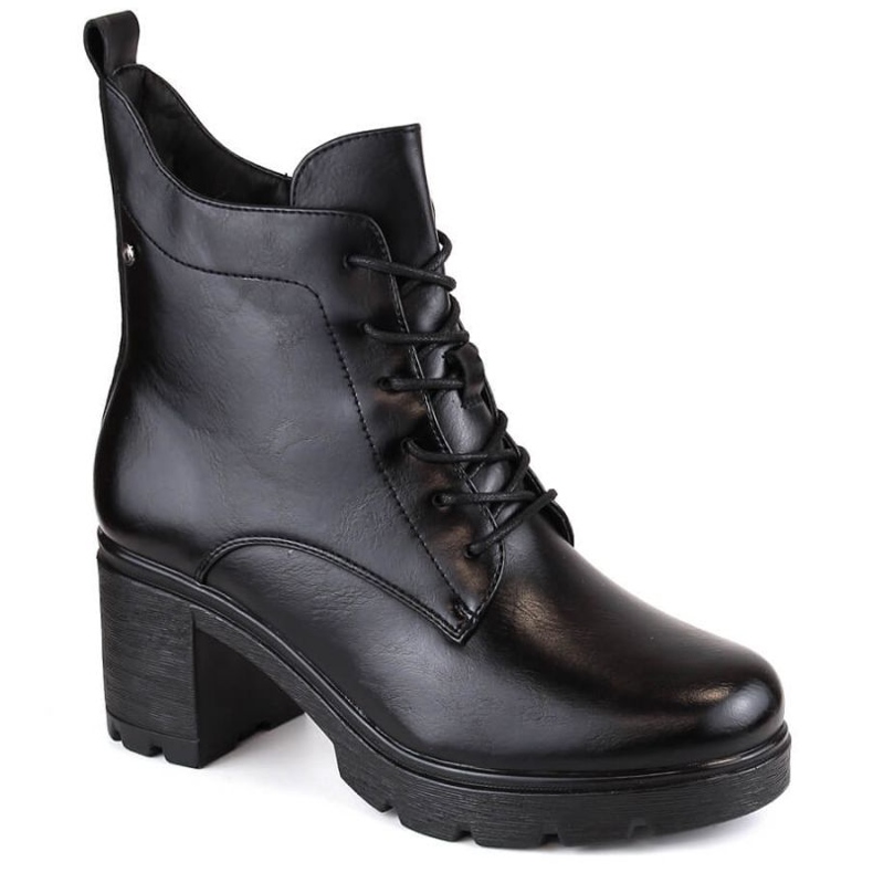 Isolierte Stiefeletten und Plateau Potocki W WOL188 schwarz