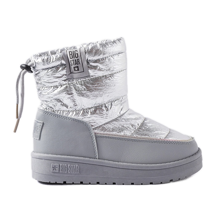 Graue Schneestiefel Big Star KK374218 silber-
