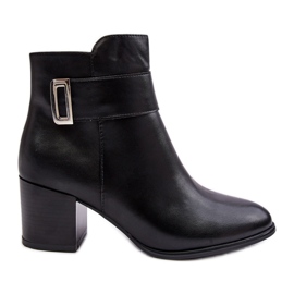 Sergio Leone Damen-Stiefeletten aus Leder in Schwarz von Starines