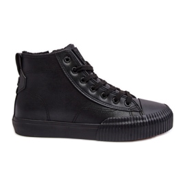 Isolierte Damen-Sneaker mit Reißverschluss, Schwarz, Big Star MM274020