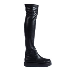 Schwarze Shelovet-Plattform-Musketiere