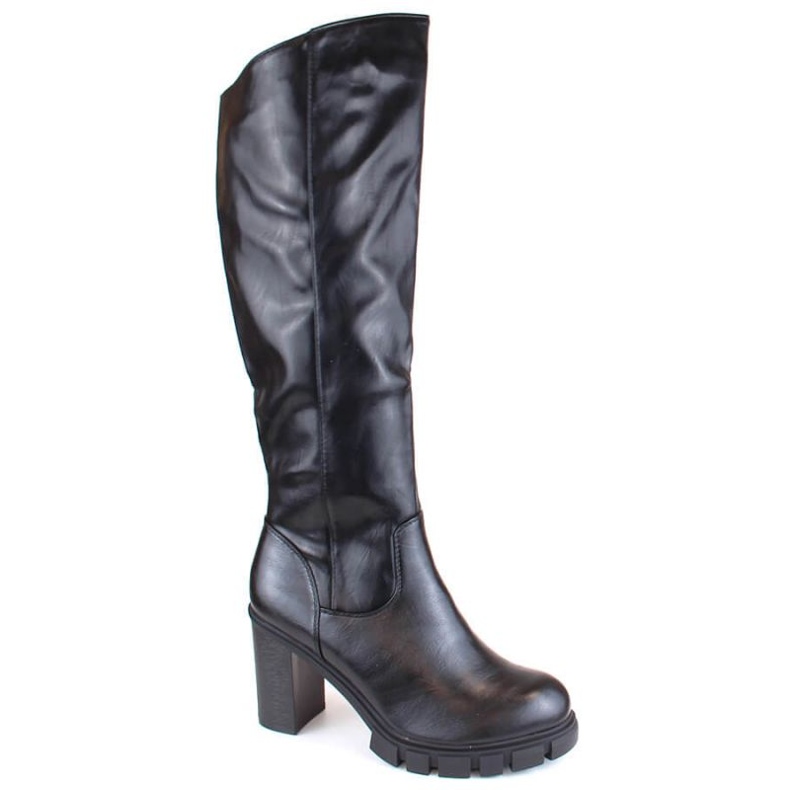 M.Daszyński M. Daszyński-Stiefel mit Absatz W SA218-4 SAN29A schwarz