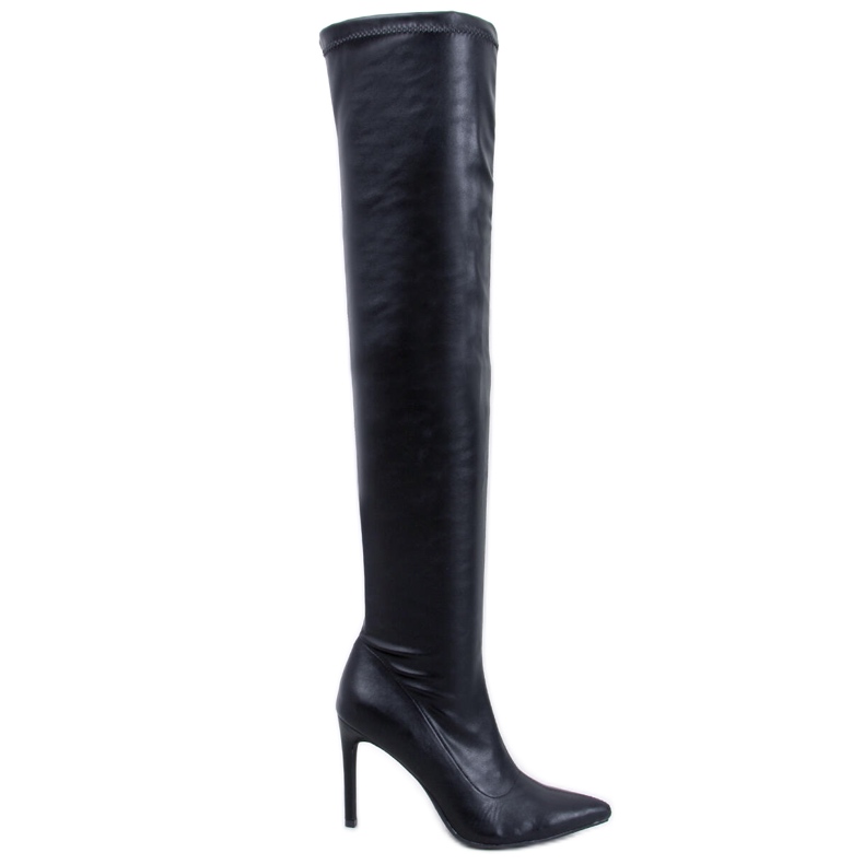 Dearica Schwarze Stiletto-Stiefel
